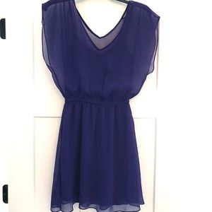 Purple crepe dress